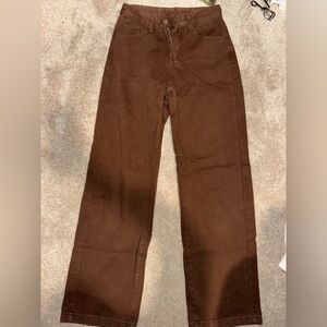 SHEIN Chocolate Brown Jeans